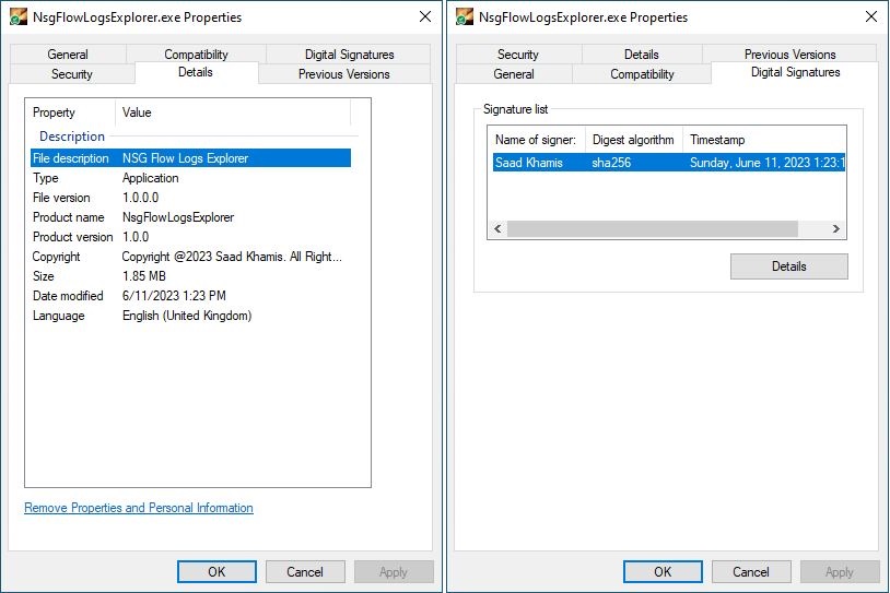 NsgFlowLogsExplorer.exe File Properties