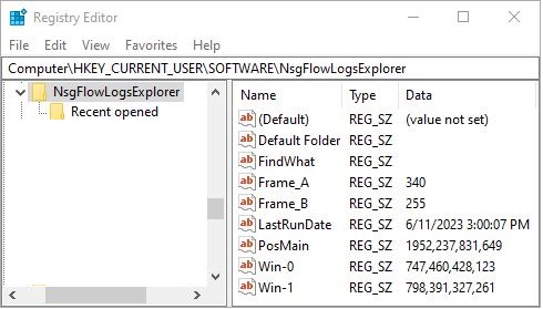 NsgFlowLogsExplorer Settings